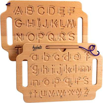 Hulats Learn to Write - Portable Wooden Alphabet Tracing Board